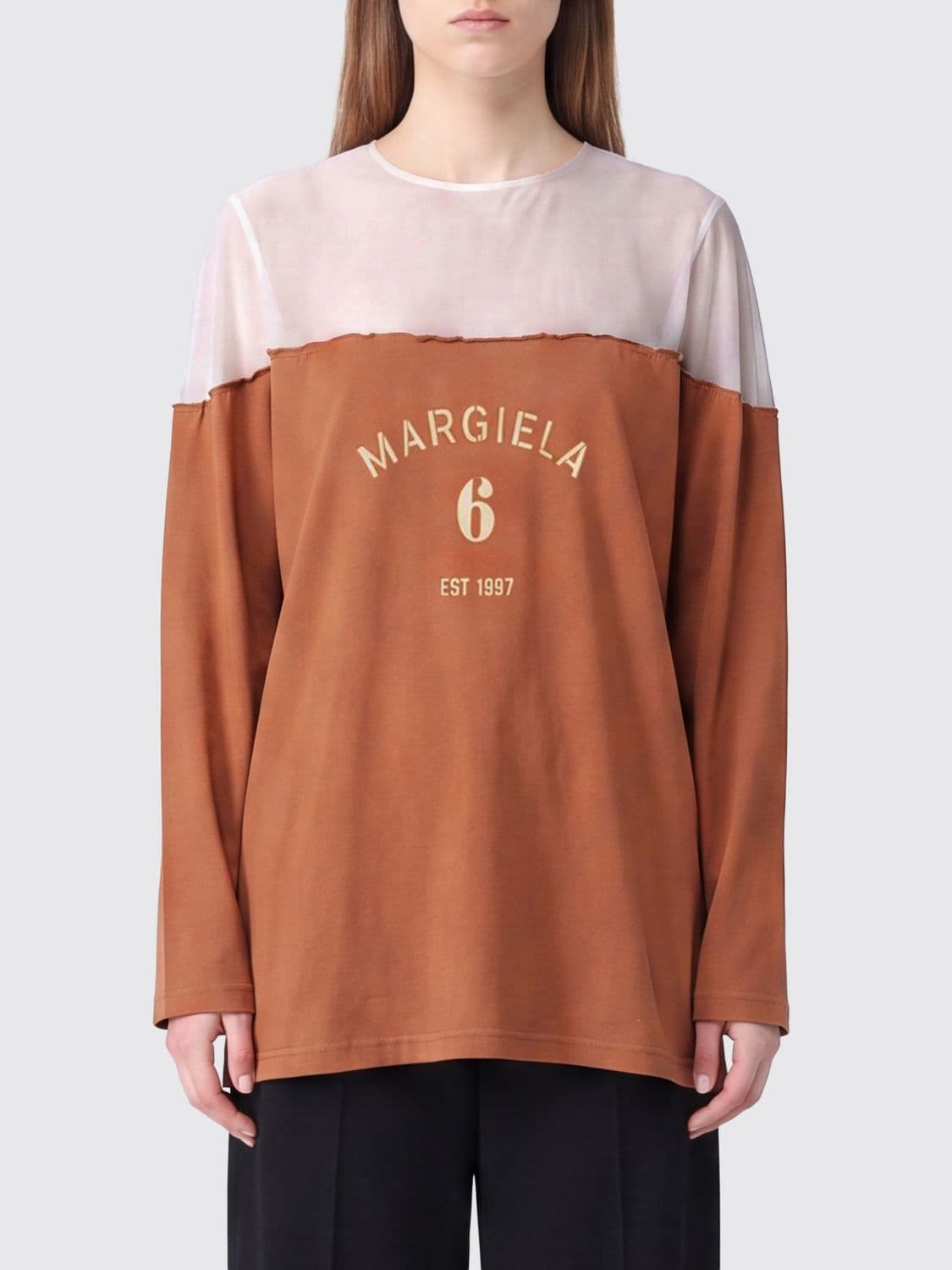 Mm6 Maison Margiela Cotton Jersey T-Shirts With Logo