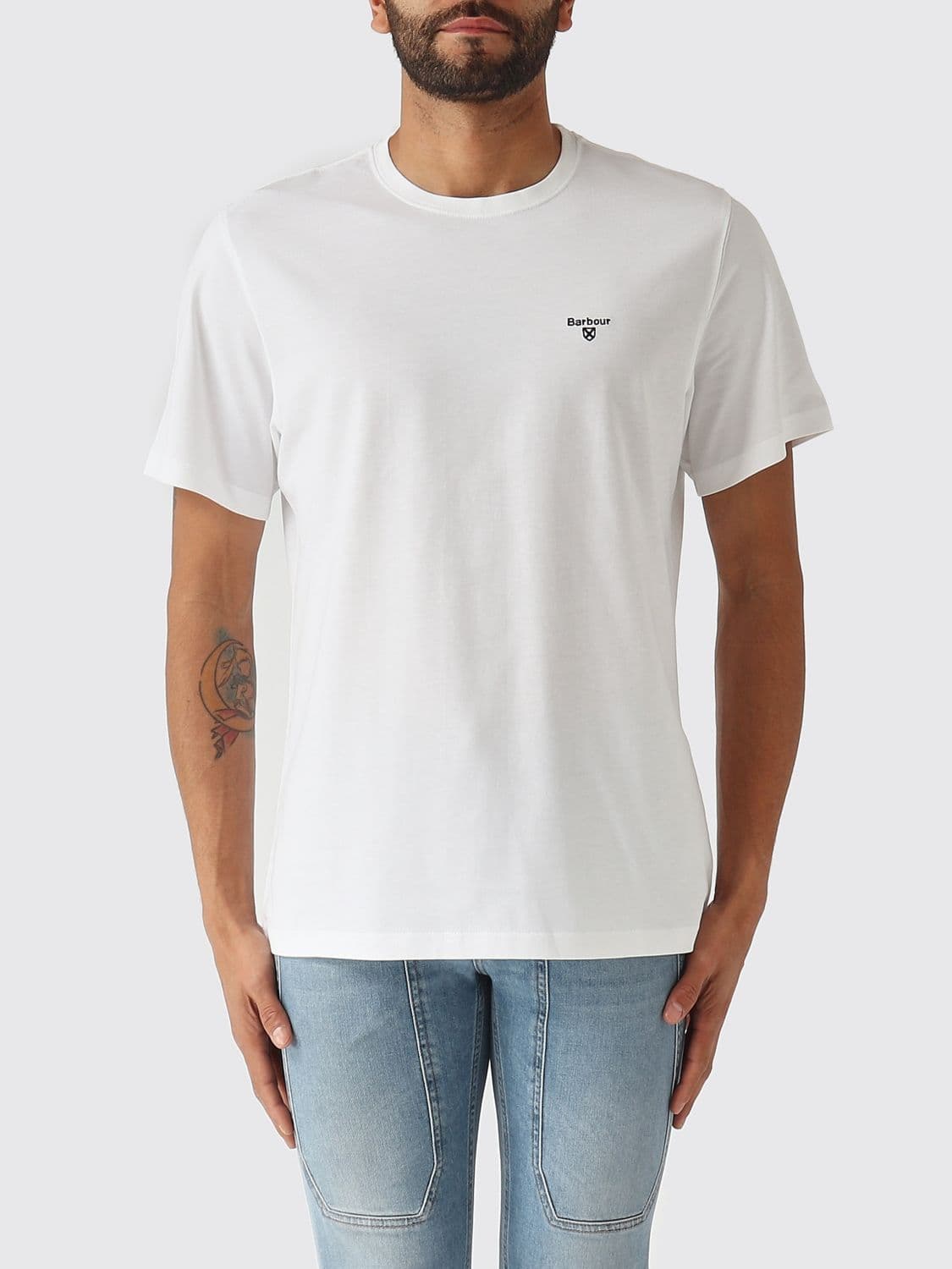 Barbour Cotton T-Shirt With Logo
