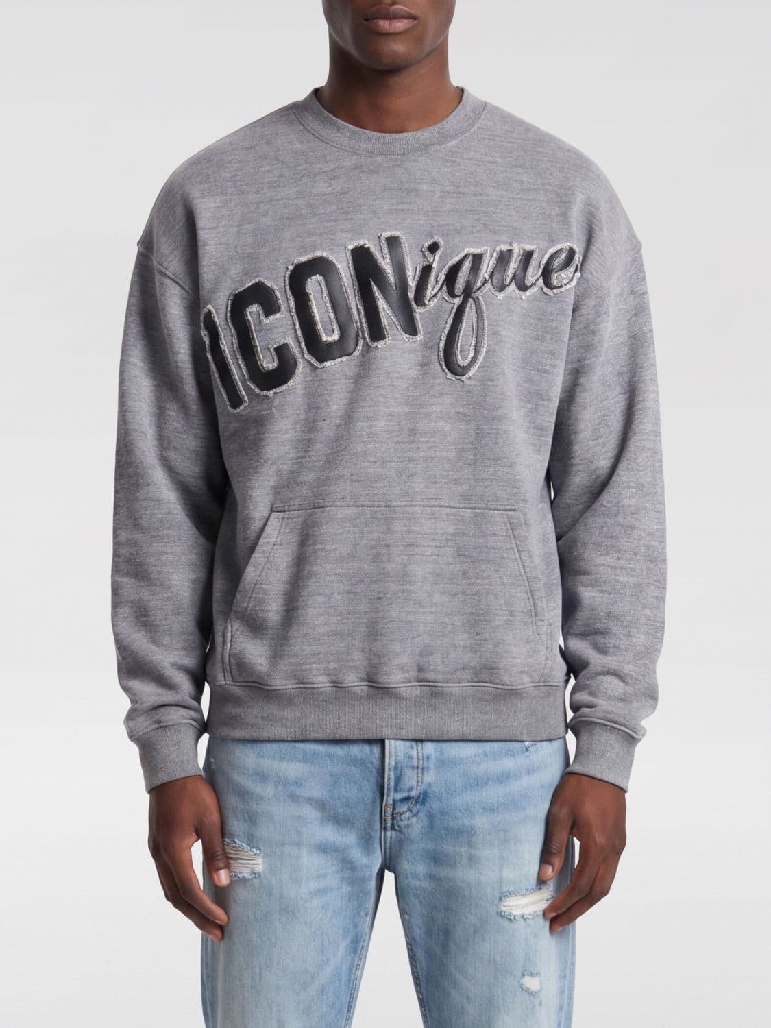 Dsquared2 Iconigue Cotton Crew Neck Sweatshirt