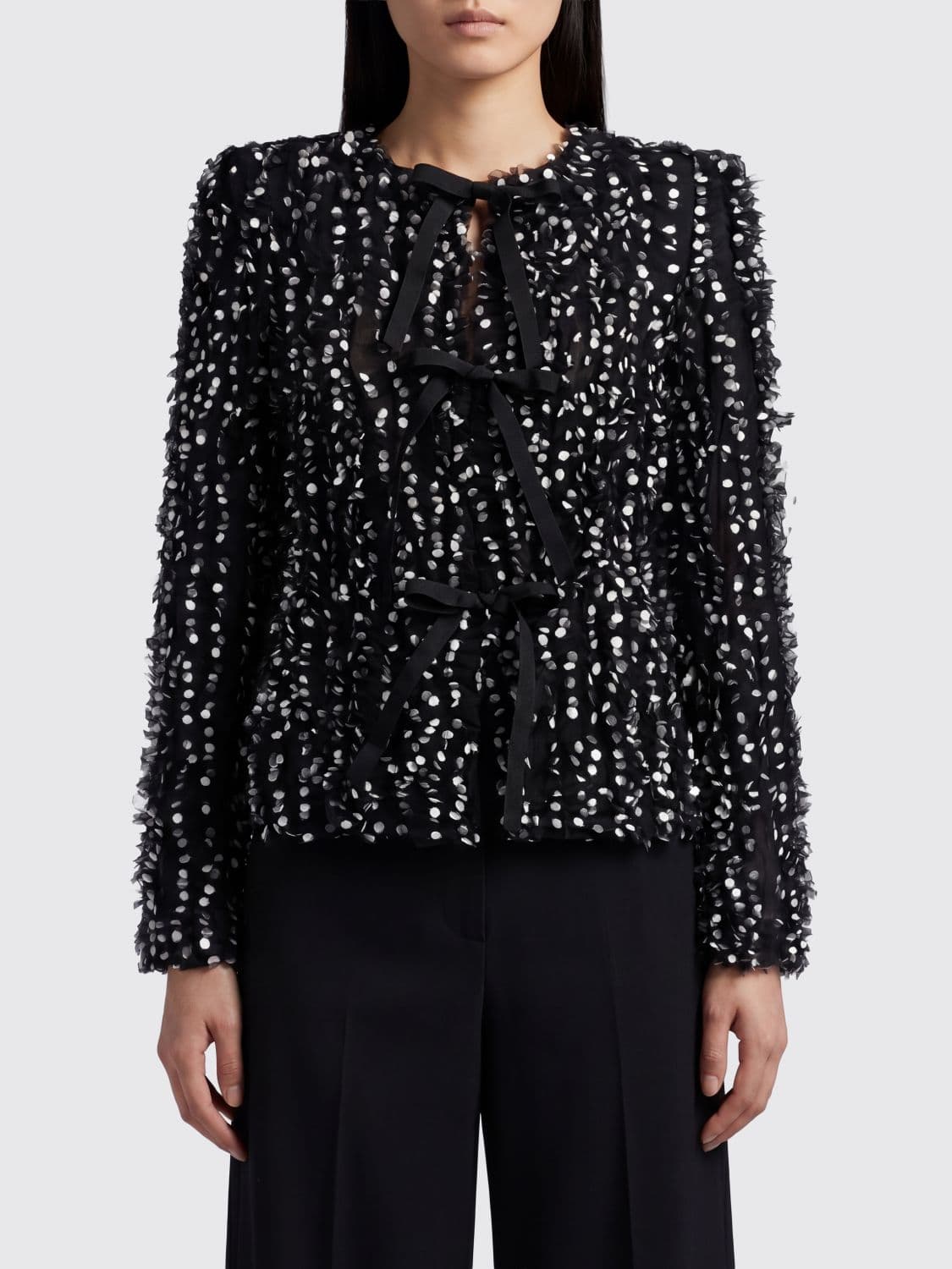 Nina Ricci Polka Dot Tulle Blazer