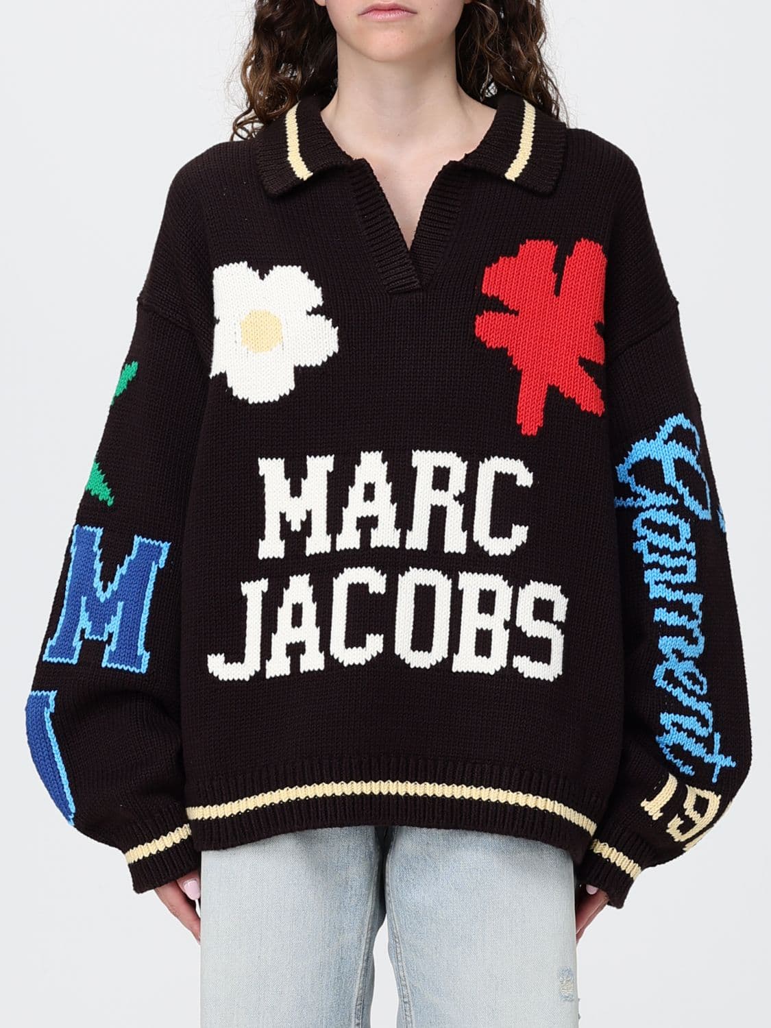 Marc Jacobs Cotton Knit Polo Shirt with Logo