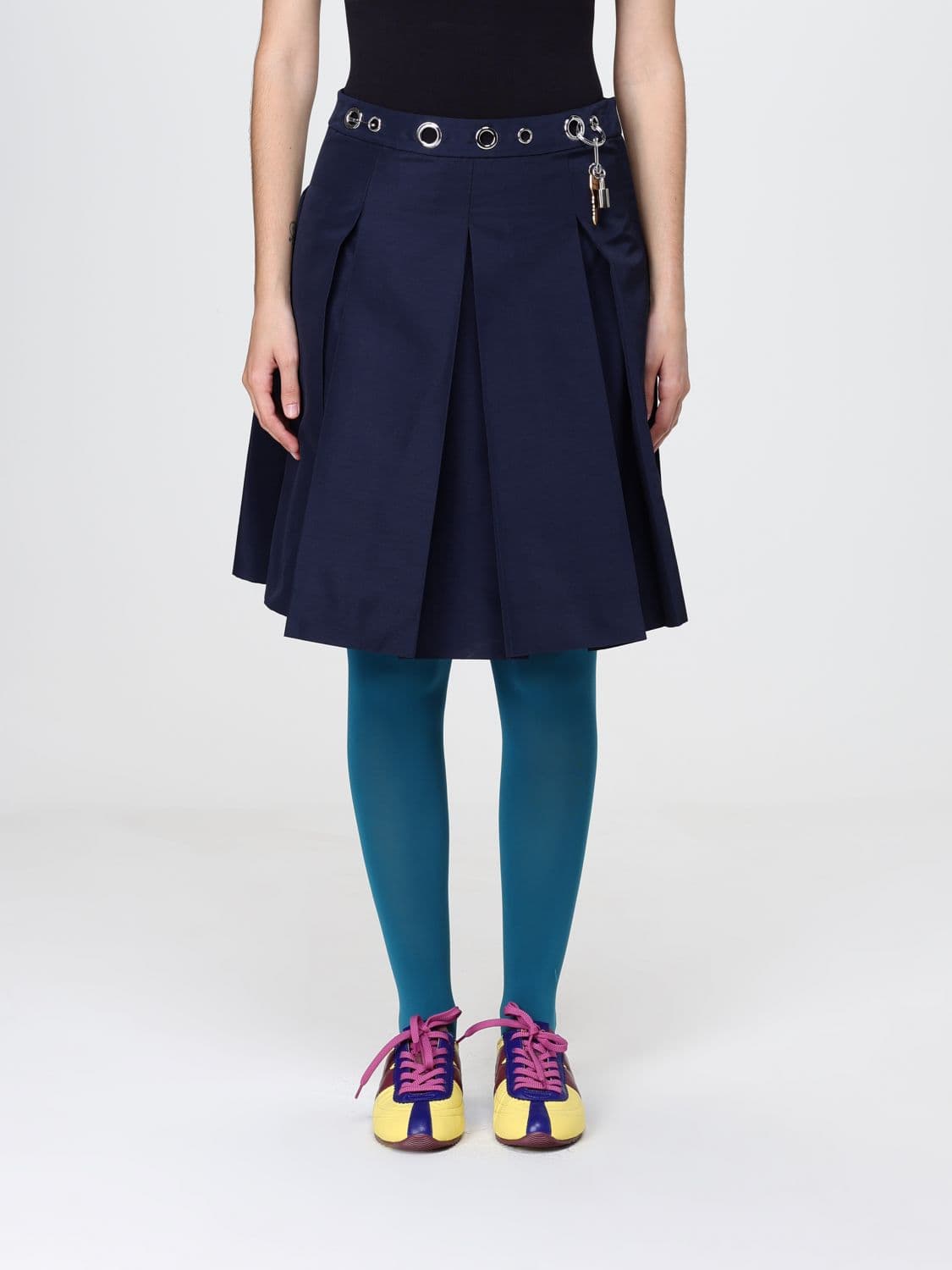 Marc Jacobs Cotton and Nylon Skirt with Piercing