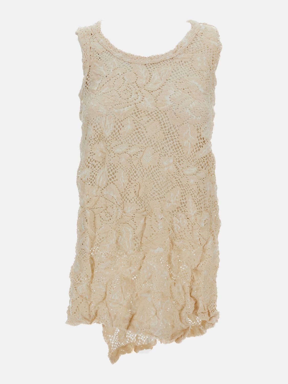 Comme Des Garçons Perforated Cotton Blend Top