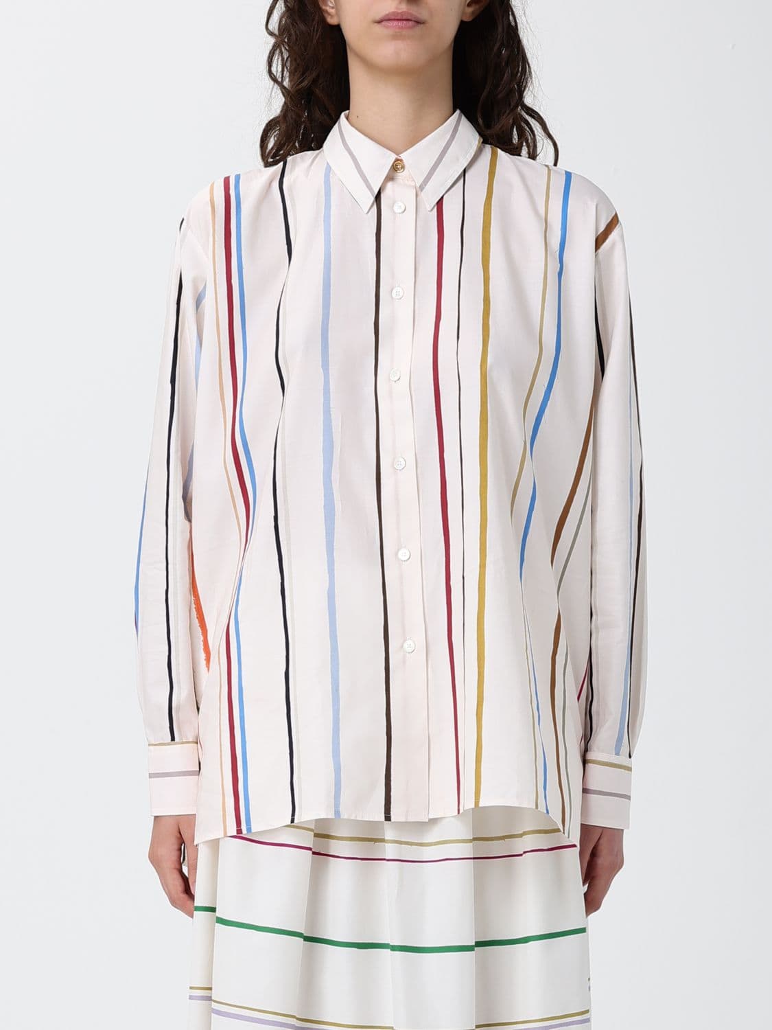 Paul Smith Striped Cotton Blend Shirt