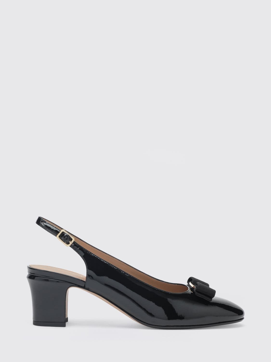 Ferragamo Vara Patent Leather Slingback Pumps · 5