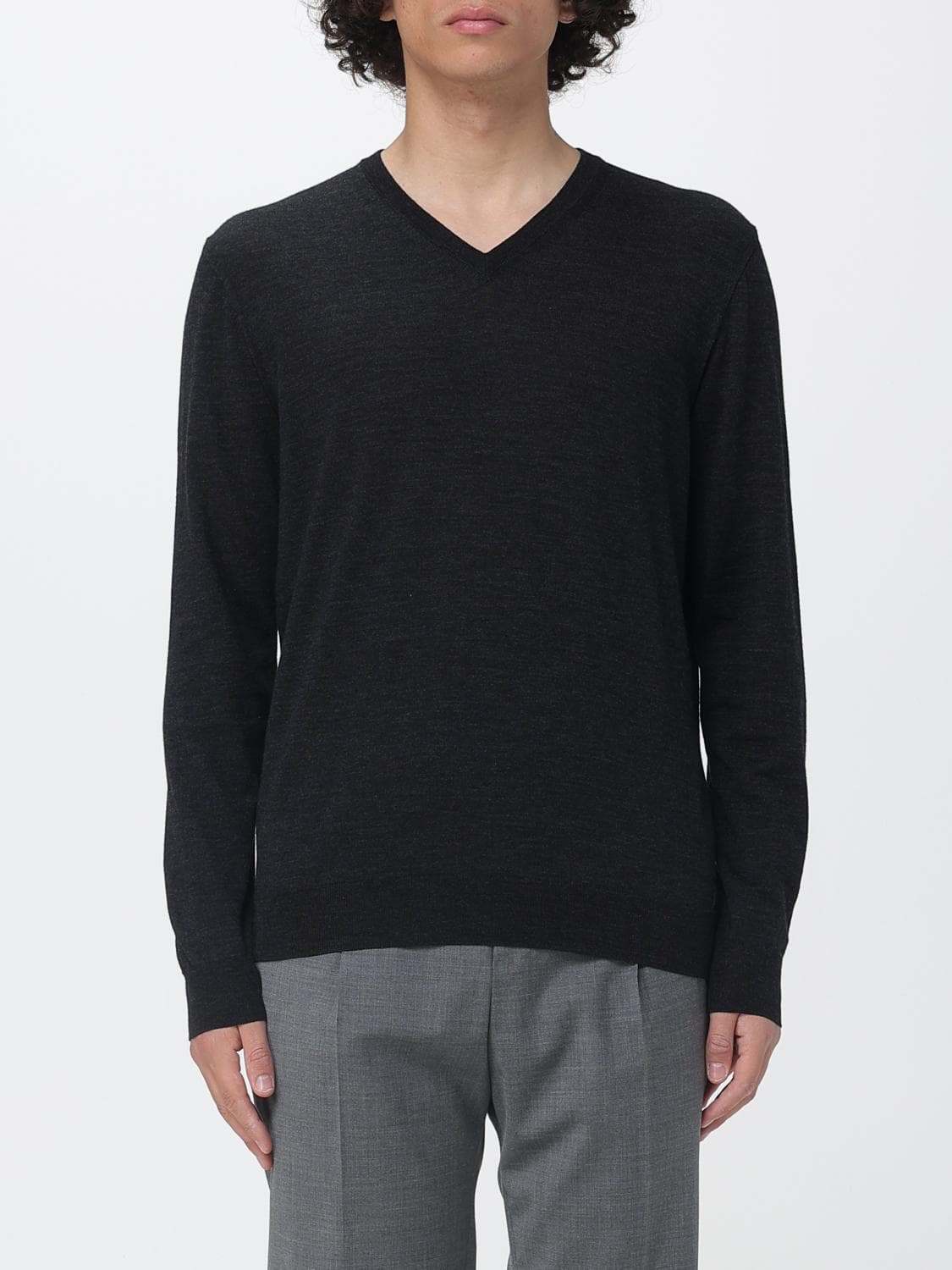 Drumohr Basic V-Neck Merino Wool Sweater
