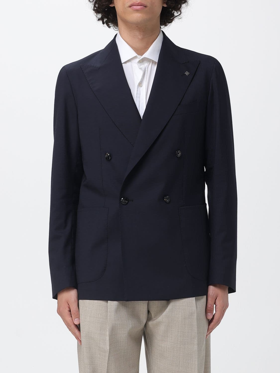 Tagliatore Double-Breasted Virgin Wool Blazer · 54