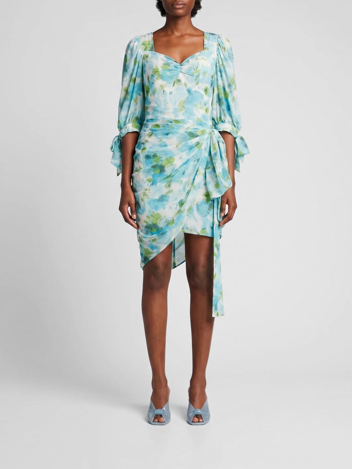 Chloé Floral Print Silk Mini Dress