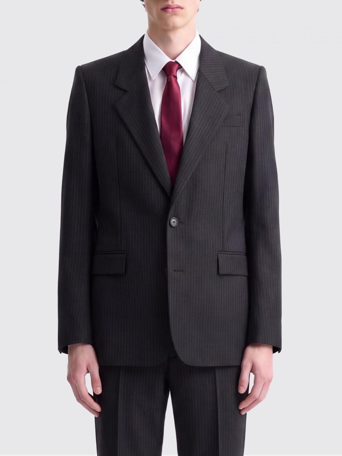 Saint Laurent Single-Breasted Wool Blazer