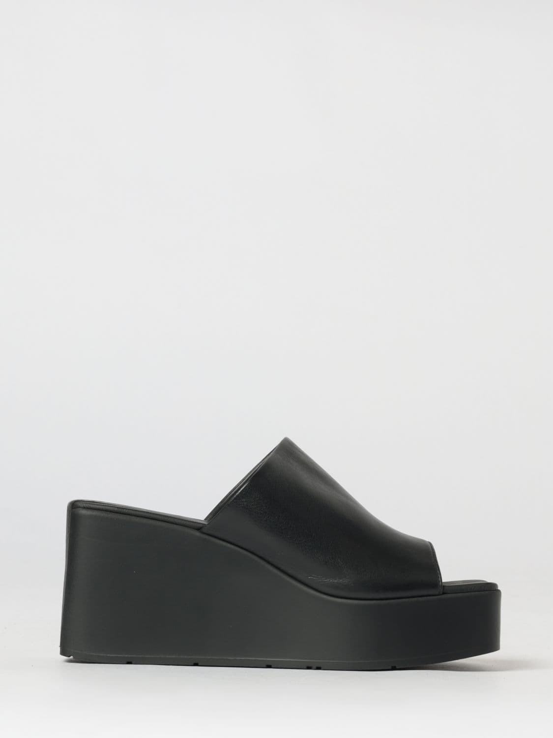 Vic Matié Leather Wedge Sandals