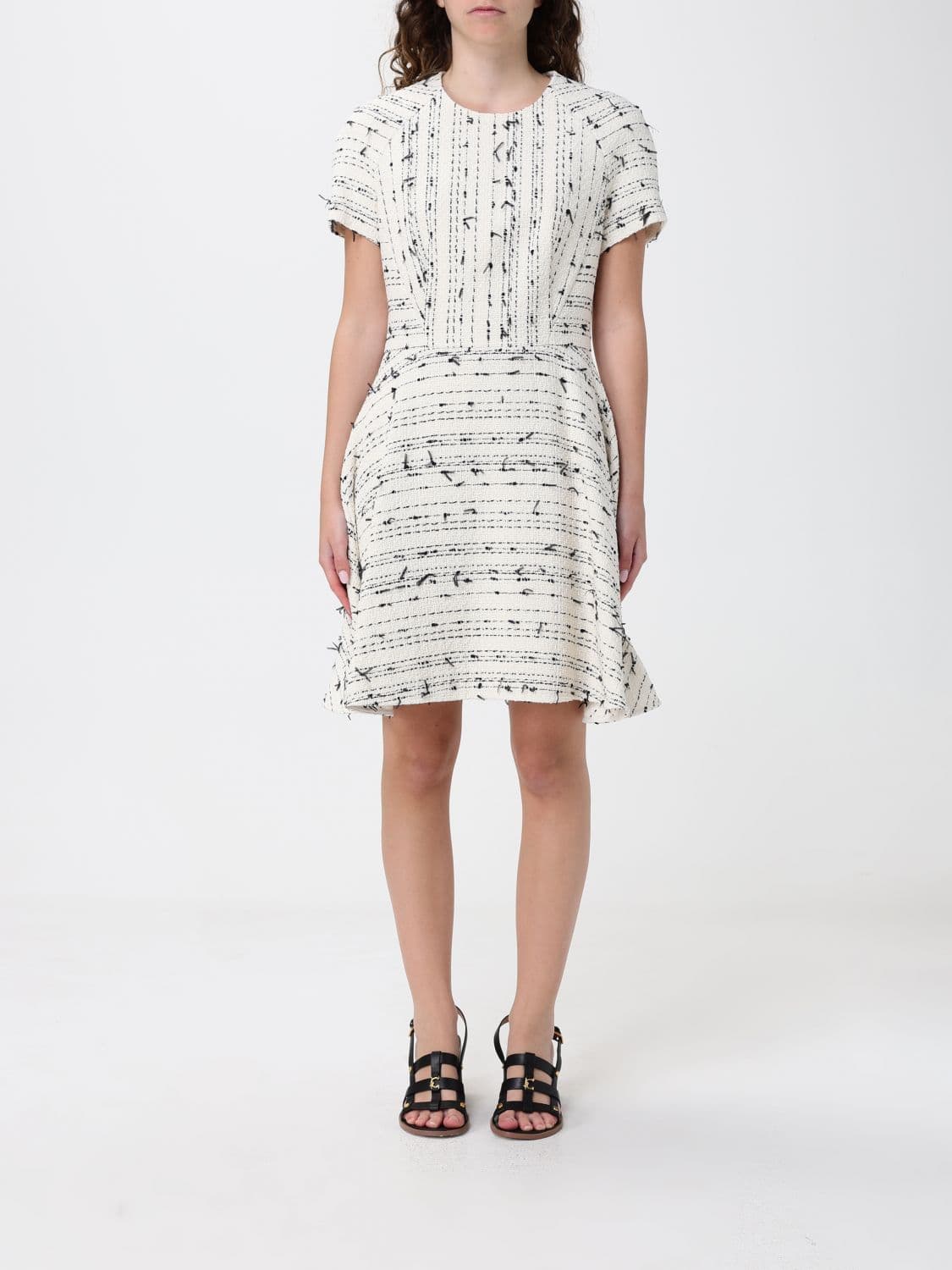 Boss Cotton Blend Mini Dress