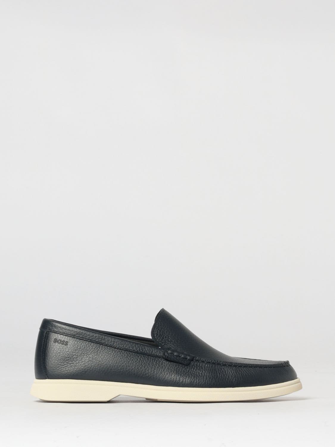 Boss Hammered Leather Loafers · 44