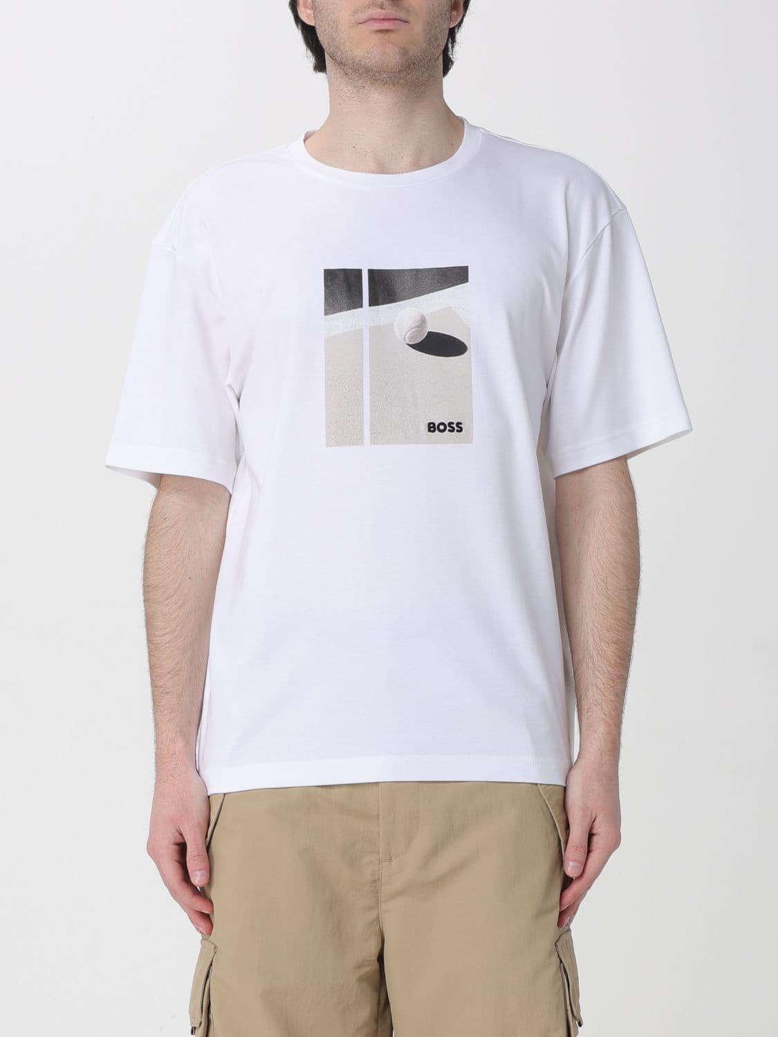Boss Printed Cotton T-Shirt