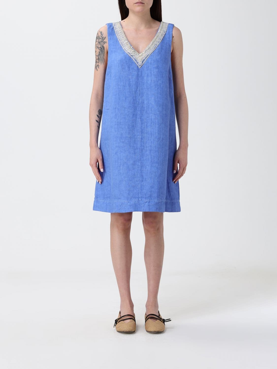 120% Lino Sequin Dress