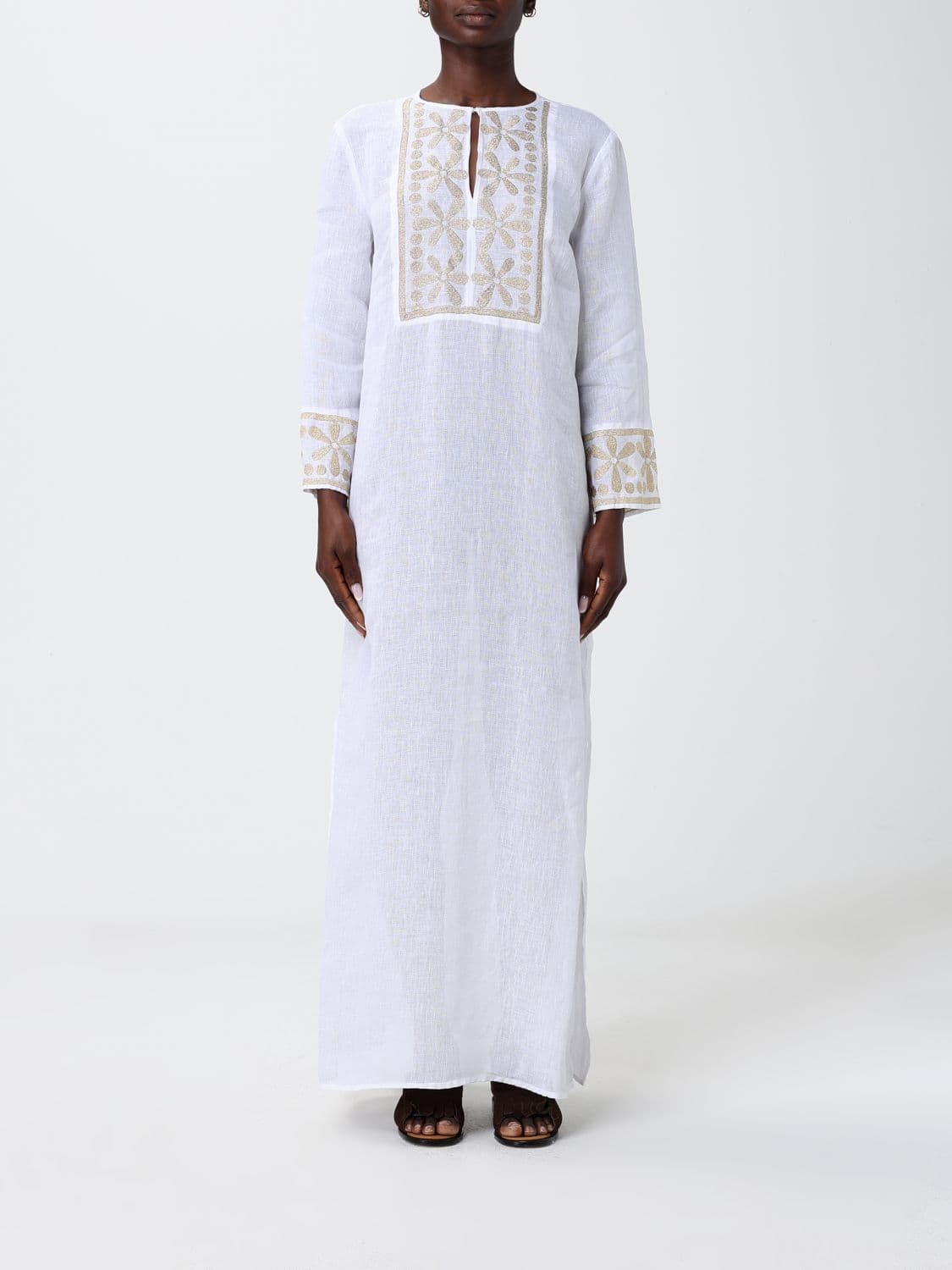 120% Lino Linen Kaftan Dress