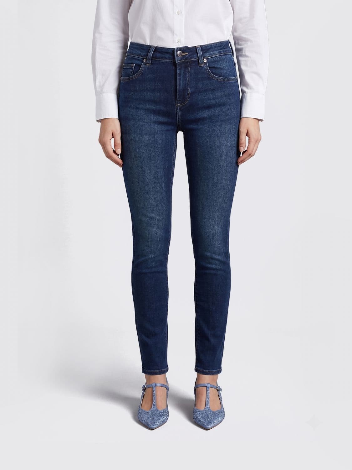 Liu Jo Skinny Fit Cotton Denim Jeans