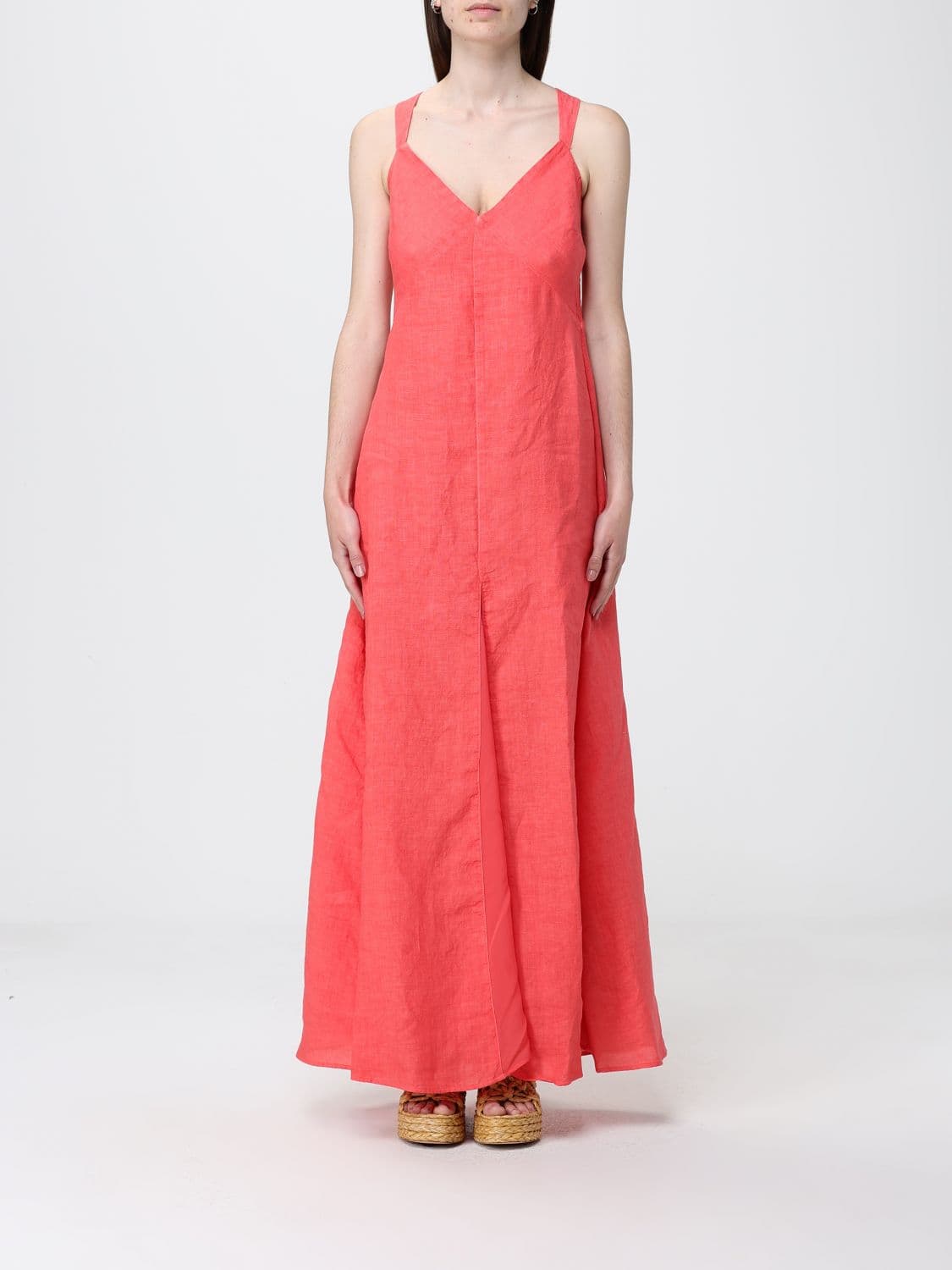120% Lino Long Linen Dress
