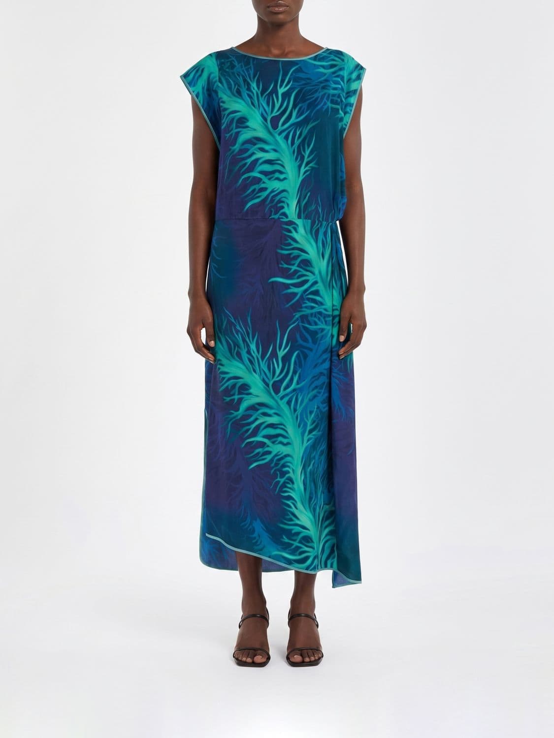 F.r.s For Restless Sleepers F. R.S FOR RESTLESS SLEEPERS Printed Silk Blend Midi Dress F. R.S. For Restless Sleepers · M