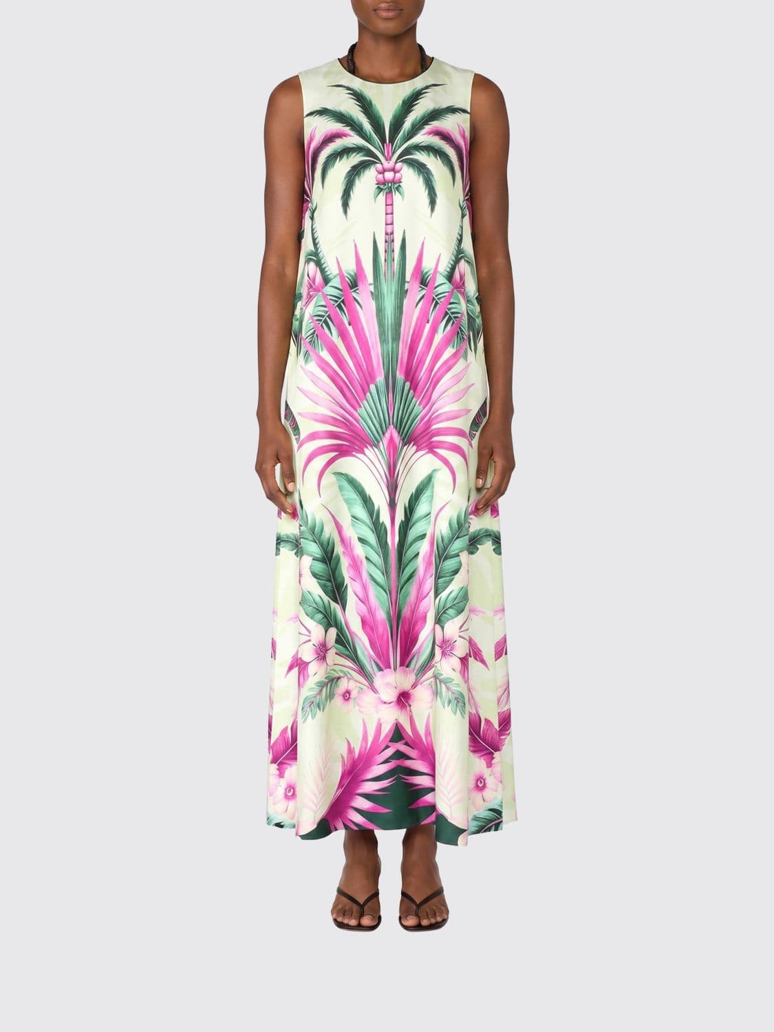 F.r.s For Restless Sleepers F. R.S FOR RESTLESS SLEEPERS Printed Silk Midi Dress F. R.S. For Restless Sleepers · M