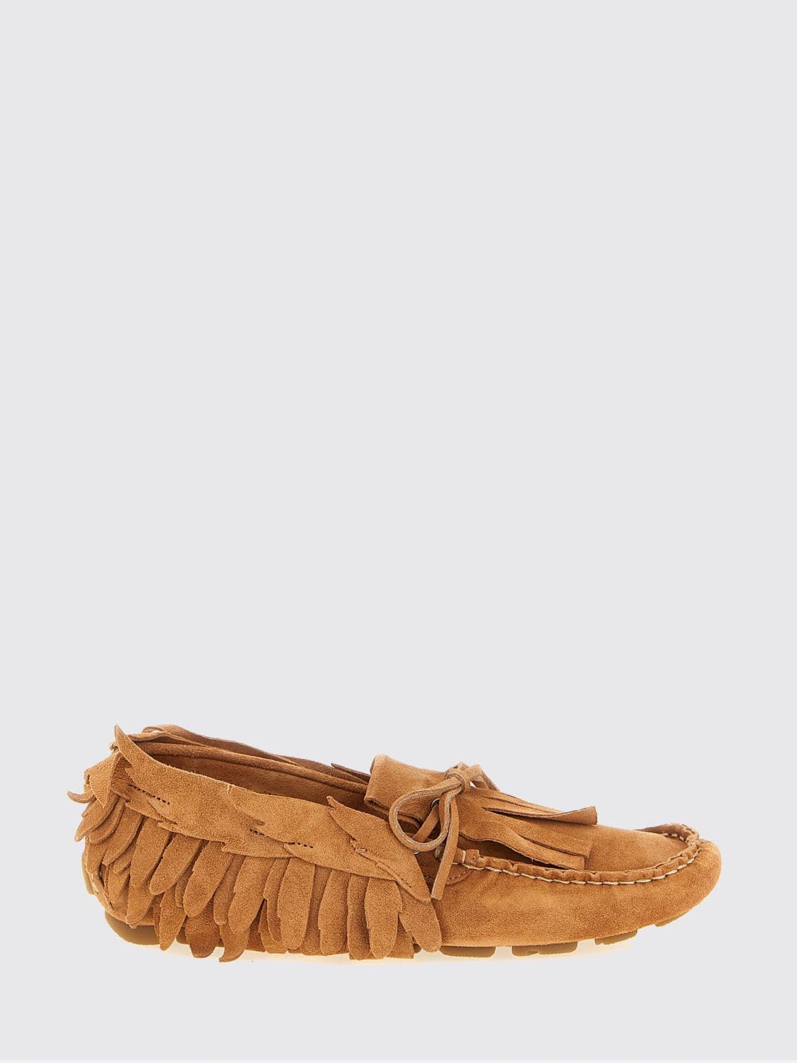 Alberta Ferretti Fringed Suede Loafers