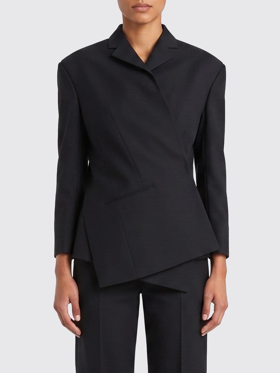 Khaite Asymmetric Wool and Silk Blazer · 6