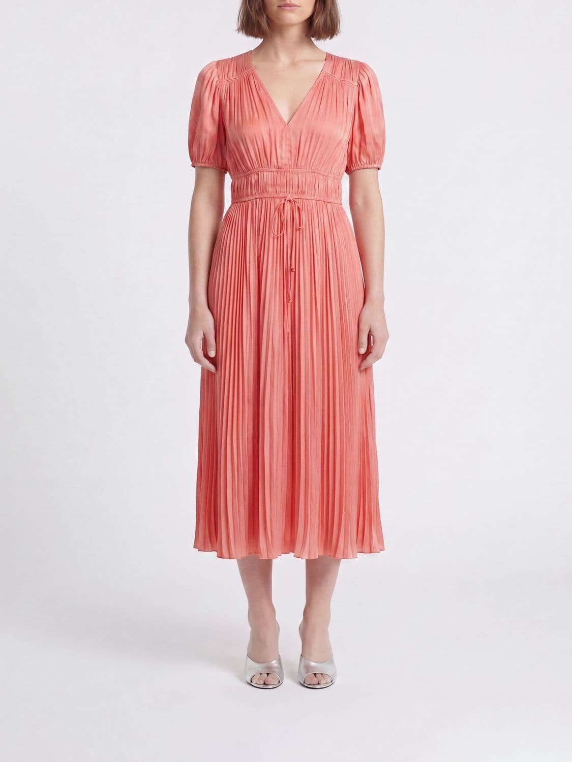 Ulla Johnson Audra Pleated Crêpe Midi Dress · 6