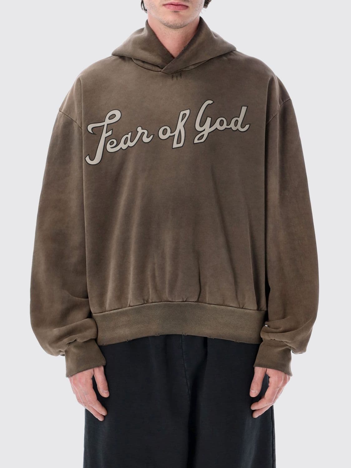 Fear Of God Cotton Hoodie With Logo