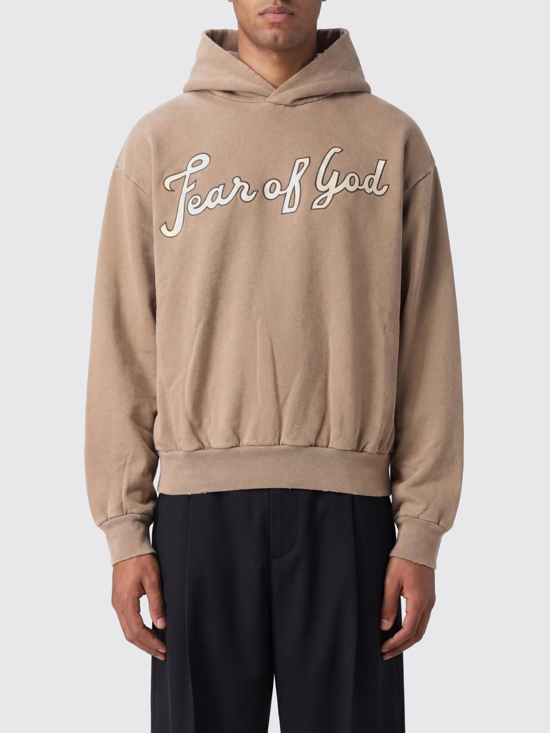 Fear Of God Cotton Hoodie With Logo