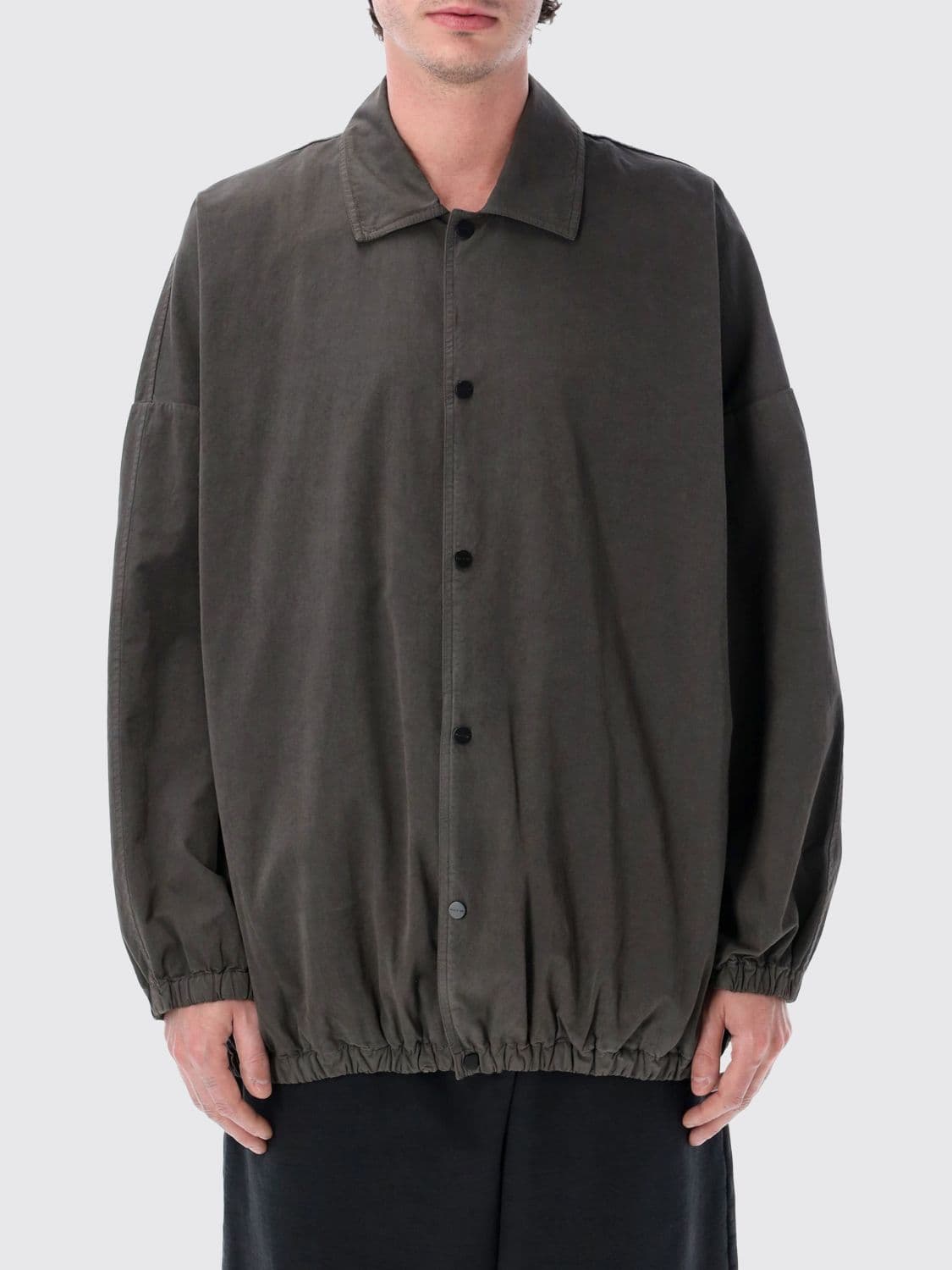 Fear Of God Oversized Cotton Shirt Jacket With Logo