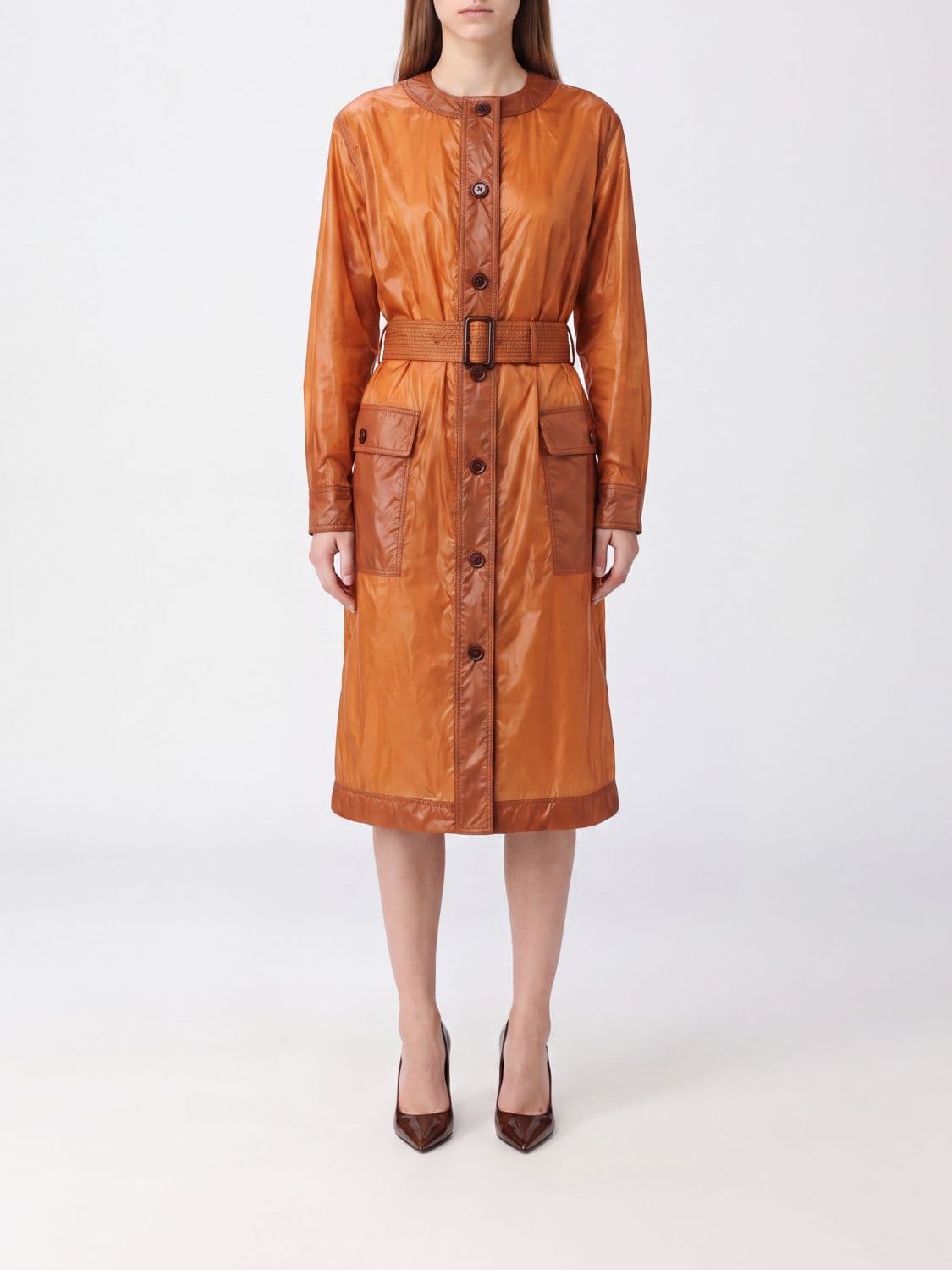 Saint Laurent Dress Woman color Brown