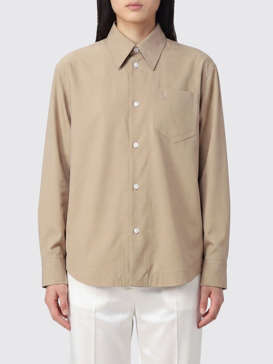 Ami Paris Casual Virgin Wool Shirt