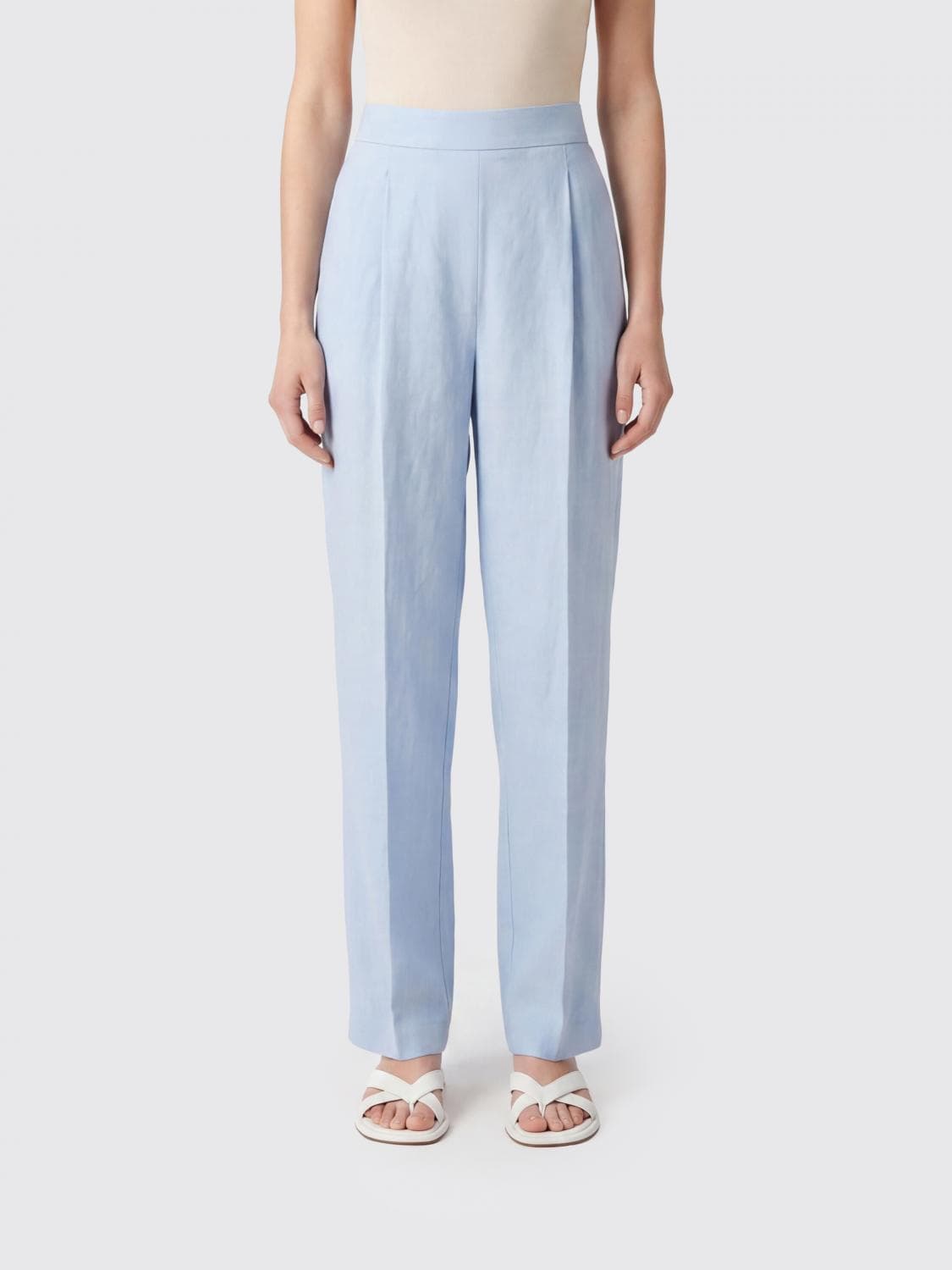 Agnona Linen Tailored Trousers