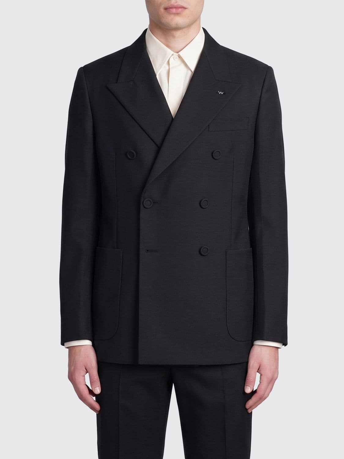 Valentino Virgin Wool Double Breasted Blazer