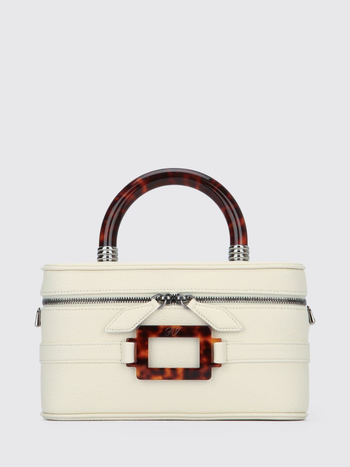 Roger Vivier Vanity Belle Vivier Leather Bag