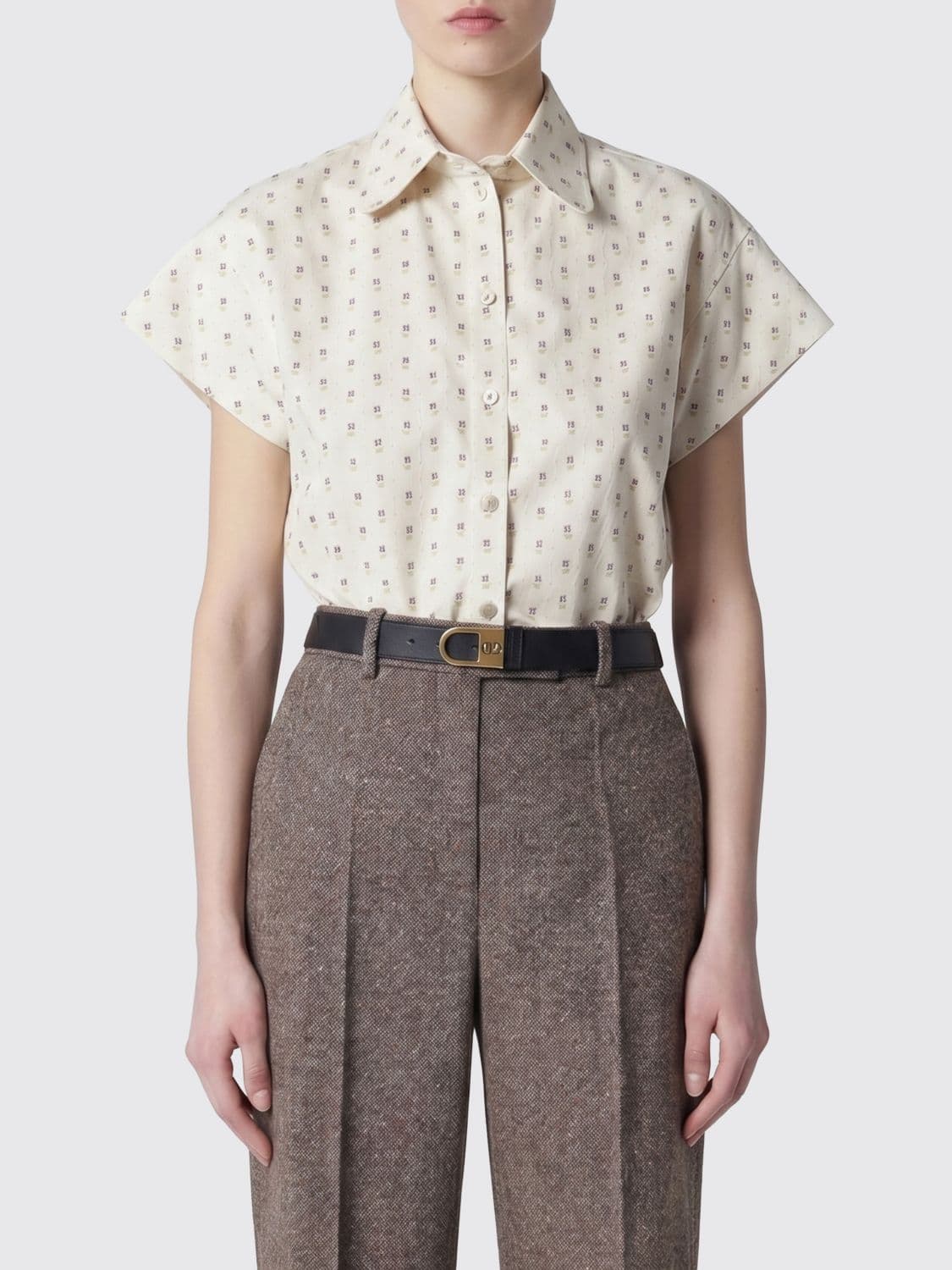 Valentino Printed Cotton Blend Shirt