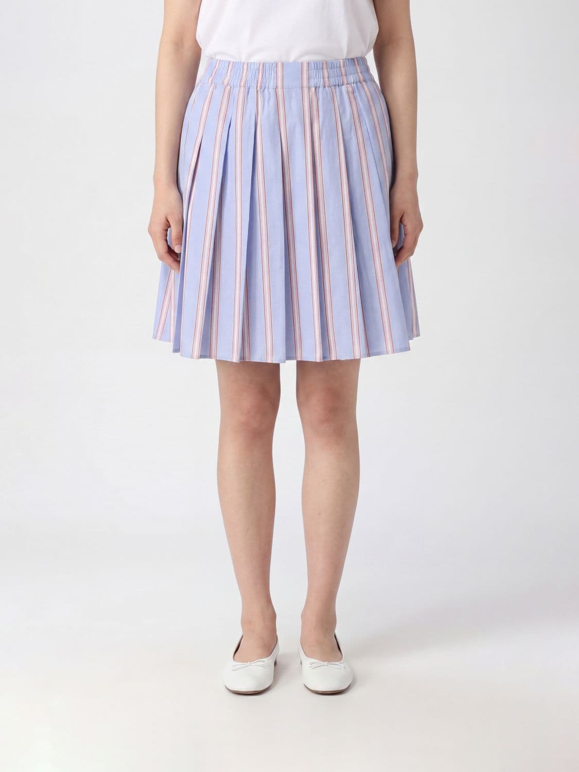 Lacoste Striped Cotton Skirt