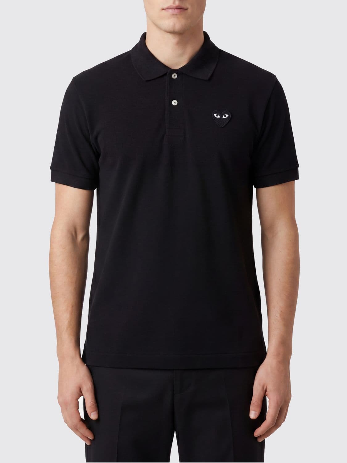 Comme Des Garçons Play Cotton Polo Shirt with Logo