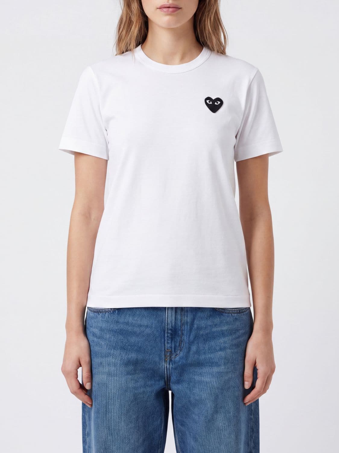 Comme Des Garçons Play Cotton T-Shirts with Logo