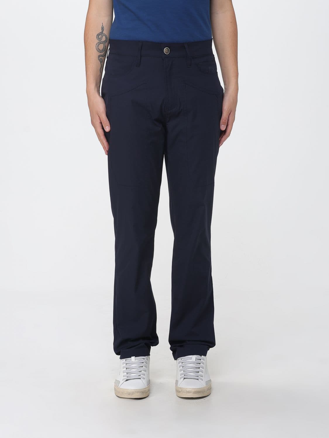 Jeckerson Slim Fit Trousers in Gabardine