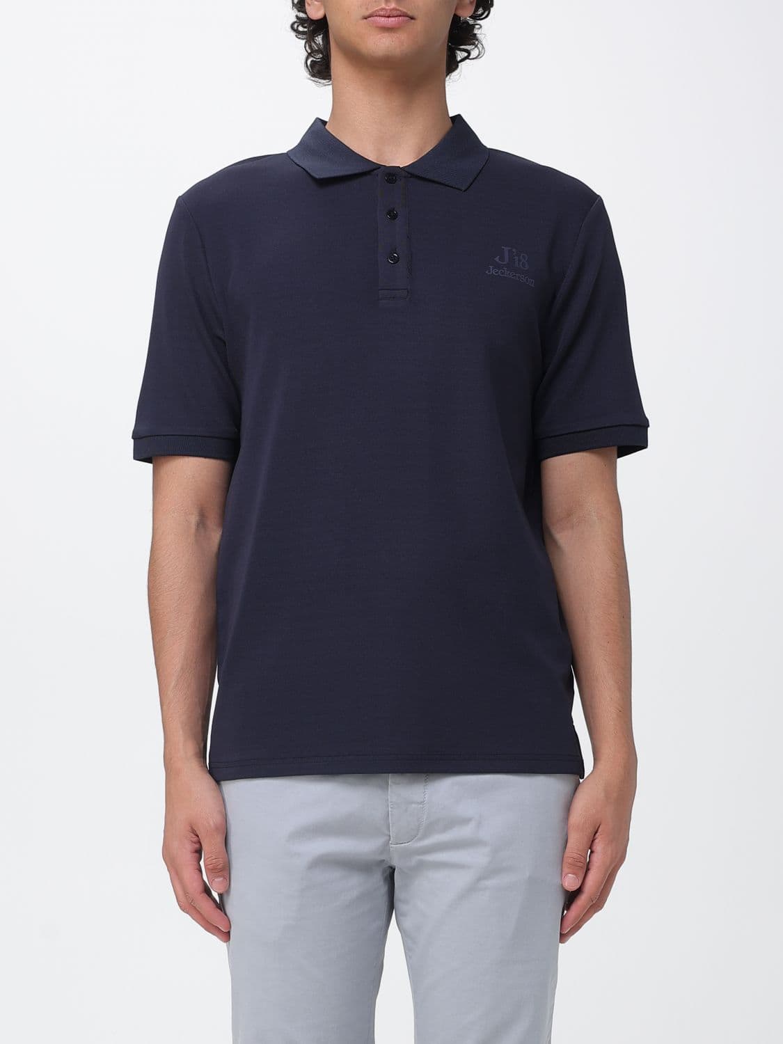 Jeckerson Polyester Polo Shirt with Logo
