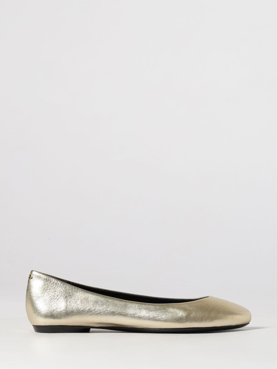 Lanvin Laminated Leather Ballerina Flats