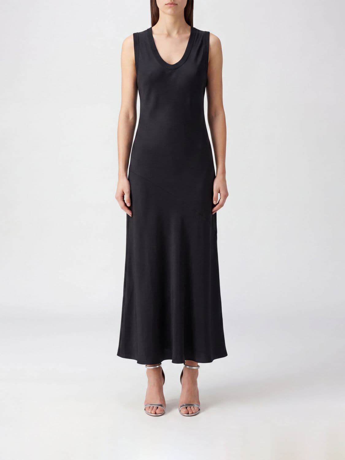 Ami Paris Viscose Midi Dress · 38