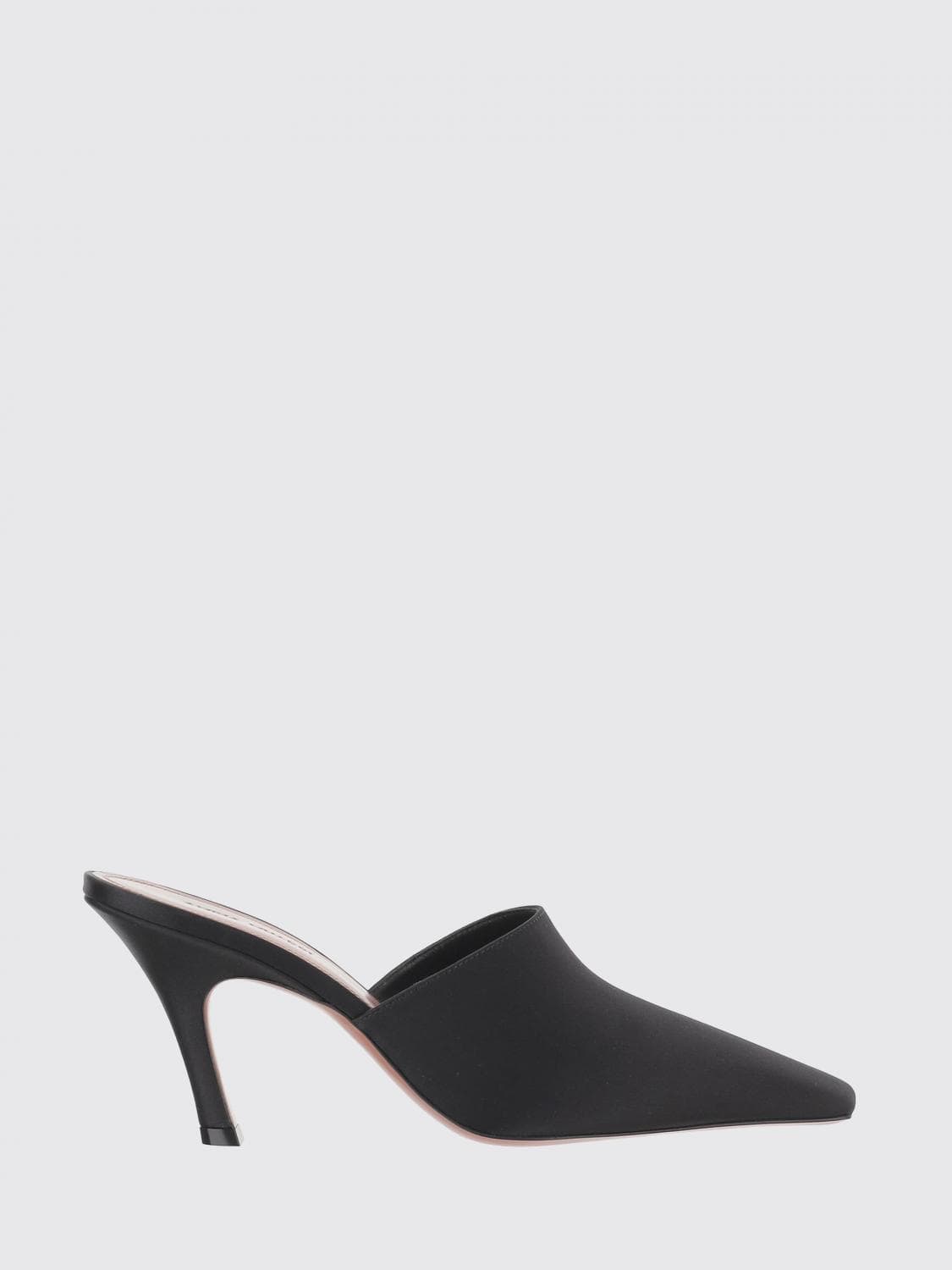 Amina Muaddi Jamie Silk Satin Mules