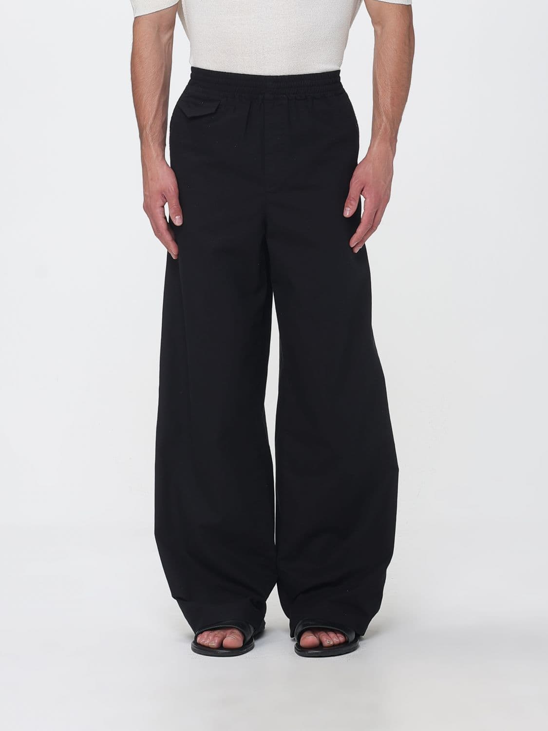 A.p.c. A. P.C. Cotton and Linen Wide Leg Trousers · M