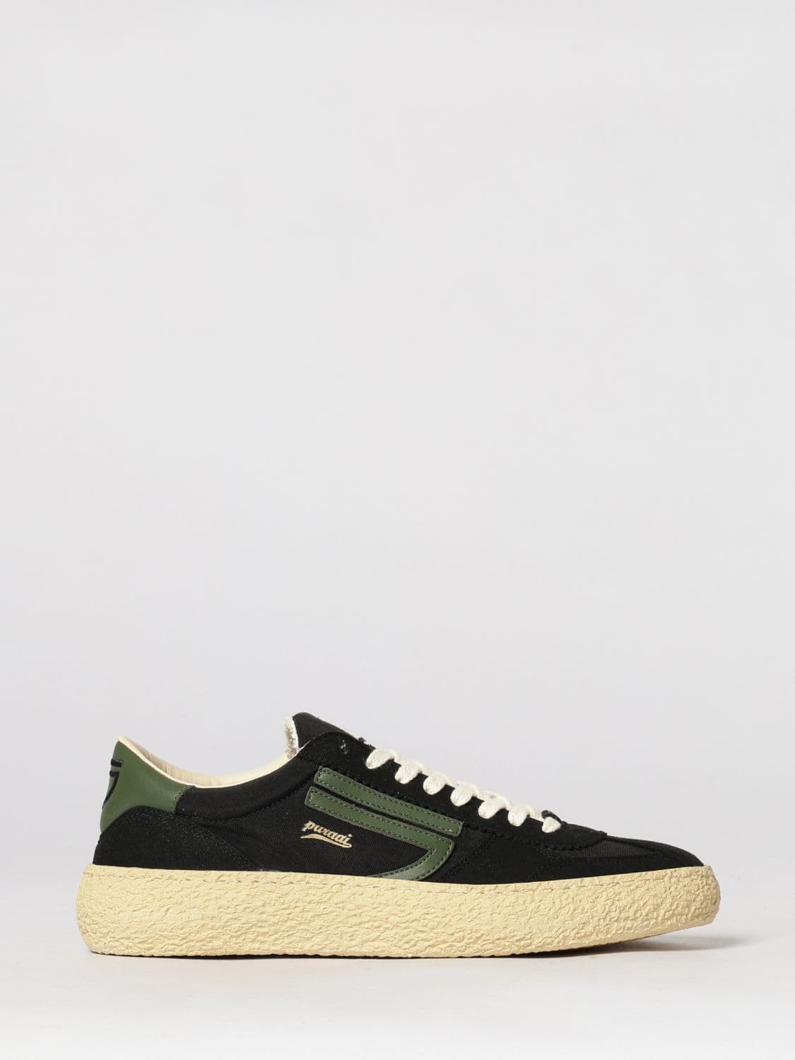Puraai 1.01 Vintage Nylon and Vegan Leather Sneakers