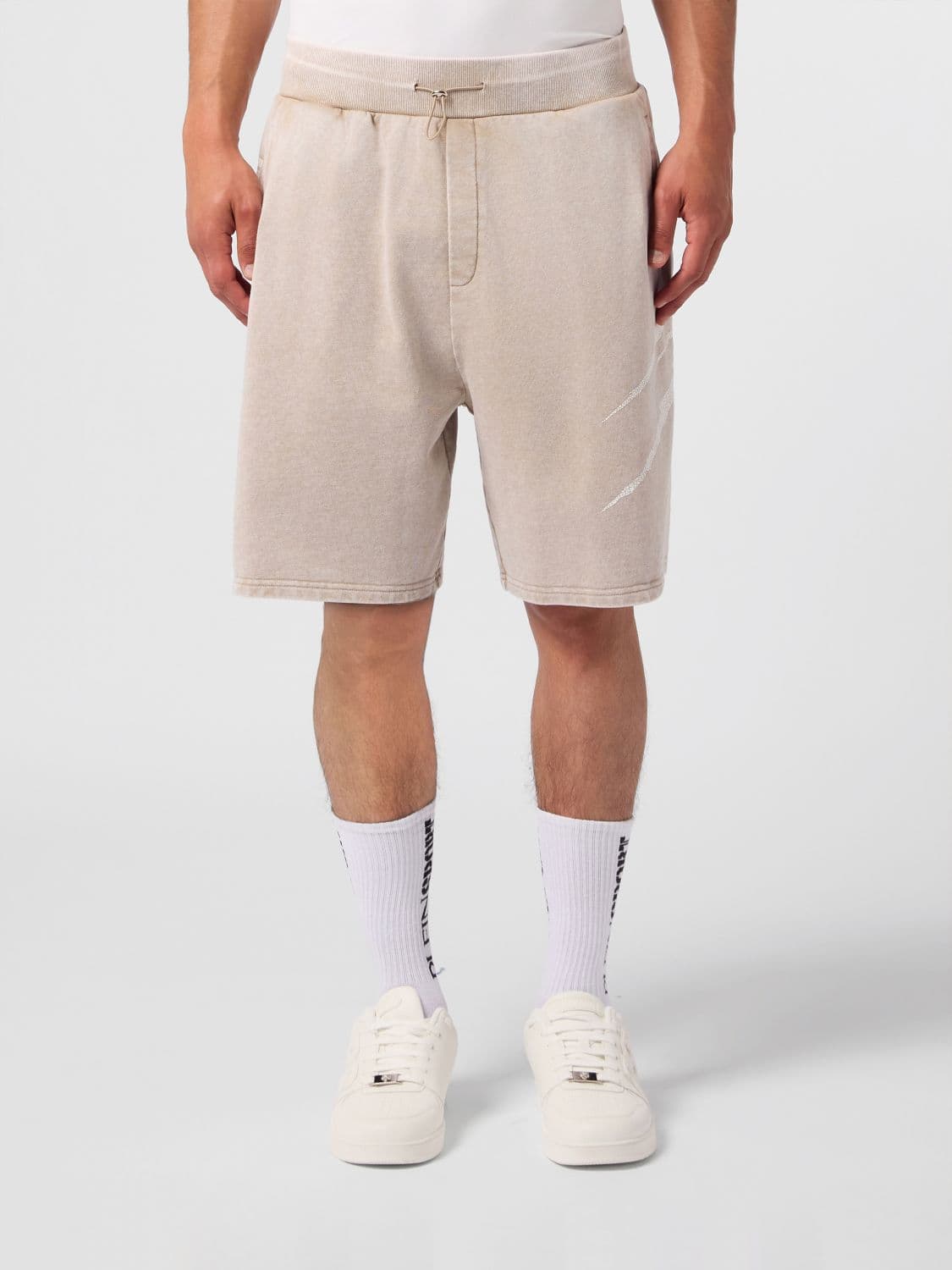 Plein Sport Shorts Men color Beige