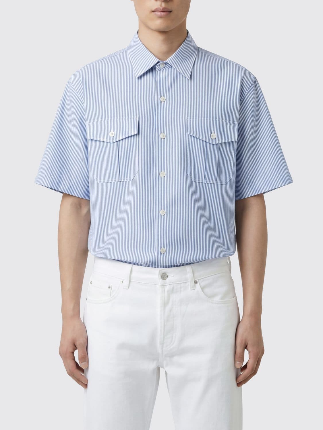 Mm6 Maison Margiela Striped Cotton Shirt