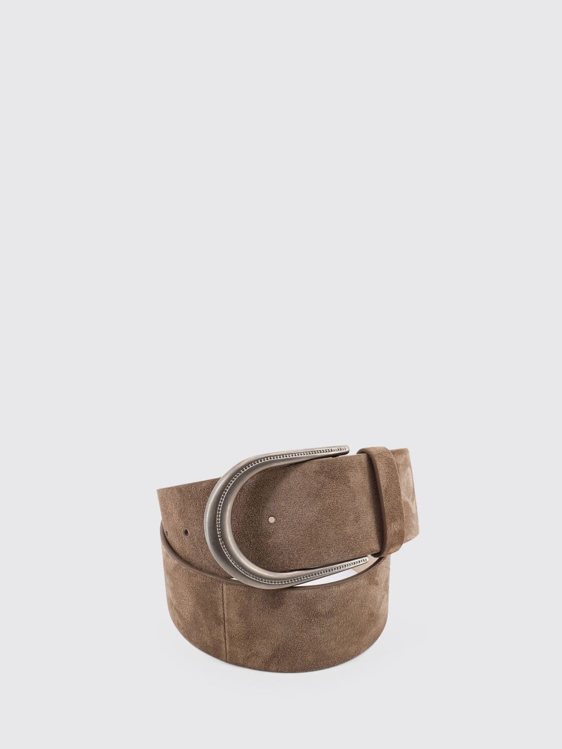 Brunello Cucinelli Suede Calfskin Belt
