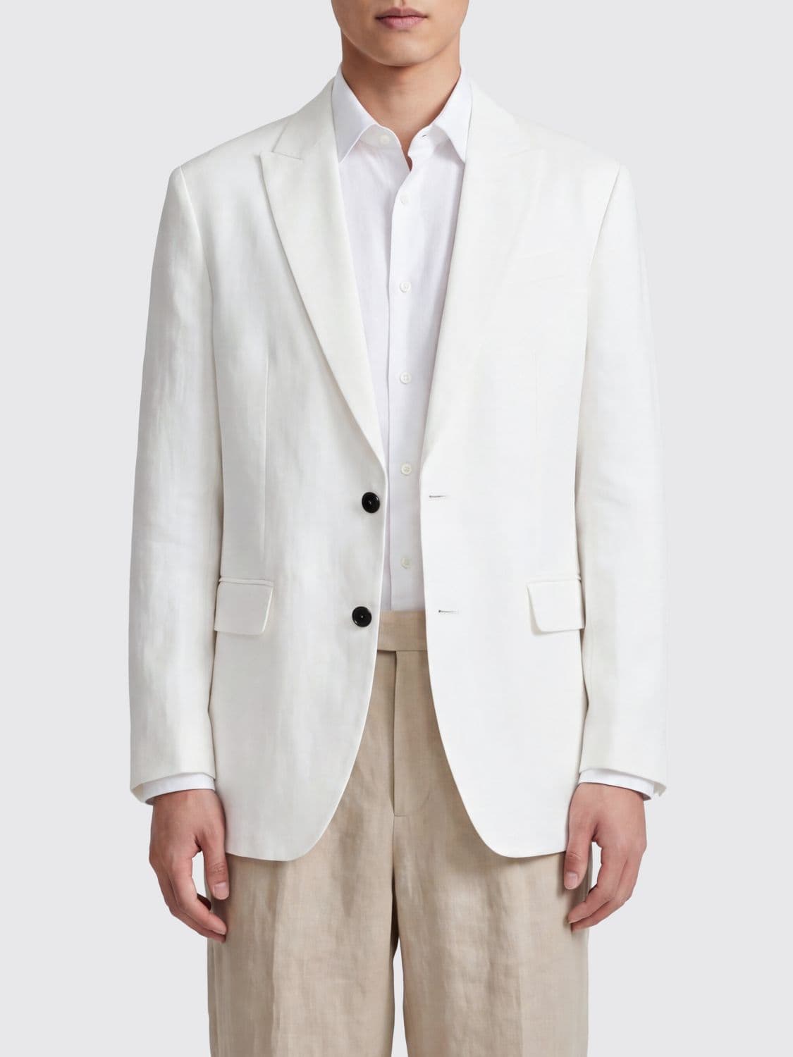Brunello Cucinelli Two-Button Single-Breasted Cotton Blazer
