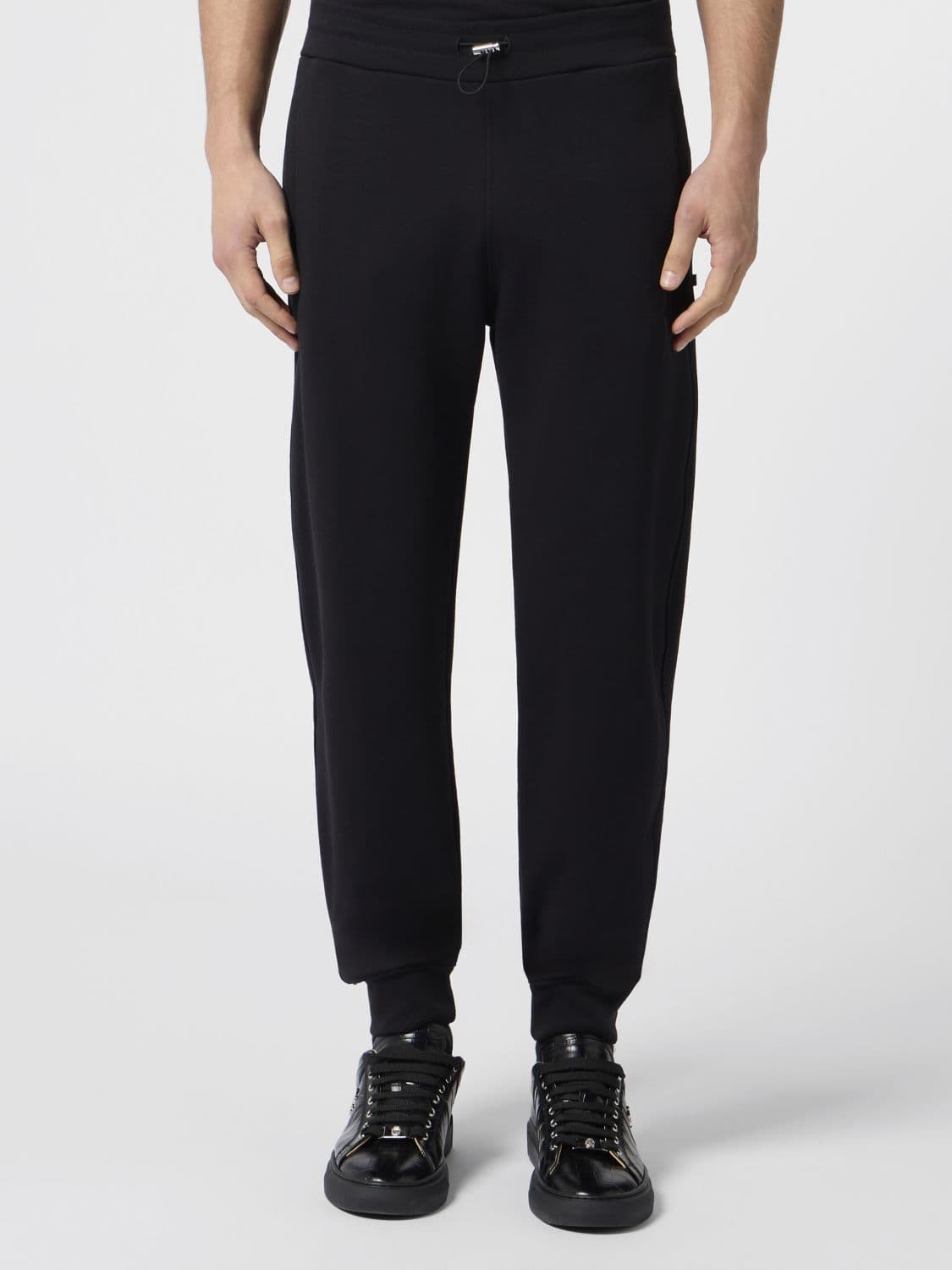 Billionaire Cotton Jogging Trousers with Elasticated Cuffs and Drawstring